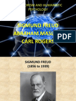 Behaviorism and Humanistic Psychology: Sigmund Freud Abraham Maslow Carl Rogers