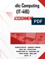 Nomadic Computing (IT-416) : Assignment