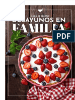 Book Recetas Desayunos Familia Danone