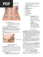 I. Similar To Rounded Abdomen Only Greater. Anticipated in Pregnancy, Also Seen in Obesity, Ascites, and Other Conditions II