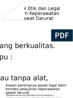 Aspek Etik Dan Legal Dalam Keperawatan Gawat Darurat