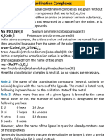Nomenclature of Coordination Complexes PDF
