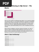 Table Partitioning in SQL Server