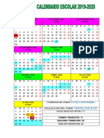 CALENDARIO 2019 2020