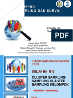 Cluster Sampling 1 Tahap PDF