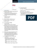 Answers To Saqs: Cambridge International As Level Chemistry