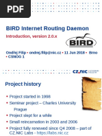 BIRD Internet Routing Daemon: Introduction, Version 2.0.x