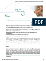 Terapia de aceptación y compromiso (ACT) en un caso de inflexibilidad psicológica durante el embarazo _ Revista clínica contemporánea