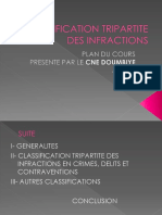Classification Tripartite Des Infractions Cne Doumbiye Marcel PDF