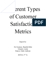 Different Types of Customer Satisfaction Metrics