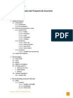 Esquema Del Proyecto de Inversión PDF