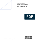 Instrucciones para El Disyuntor de Circuito de Vacio Tipo R, 15 KV, 600-1200 A PDF