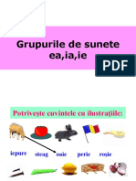 Grupurile de Sunete Ea, Ia, Ie