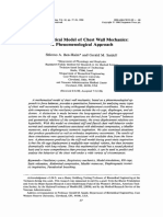 Mathematical Model of Chest Wall Mechanics: A Phenomenological Approach