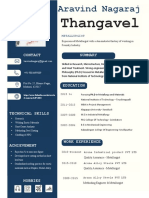 Aravind Professional Resume PDF