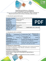 Guía de Actividades y Rúbrica de Evaluación - Paso 4 - Diseñar Un Blog de Poscosecha de La Fruta U Hortaliza Seleccionada