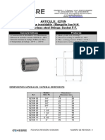 Articulo: 0270N Fittings Inoxidable: Manguito Liso H-H. Stainless Steel Fittings: Socket F-F