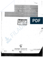 FOGLIATTO (1991) - Cuestionario de Intereses Profesionales (CIP)