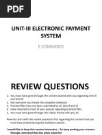 Unit-Iii Electronic Payment System