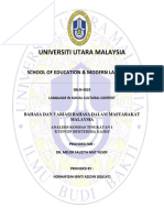 ANALISIS VARIASI BAHASA DI MALAYSIA NORHAFIZAH (Task 3)