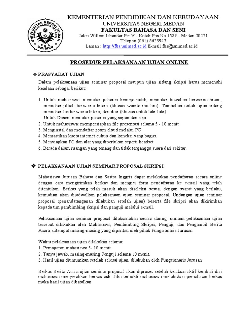 Prosedur Sidang Online