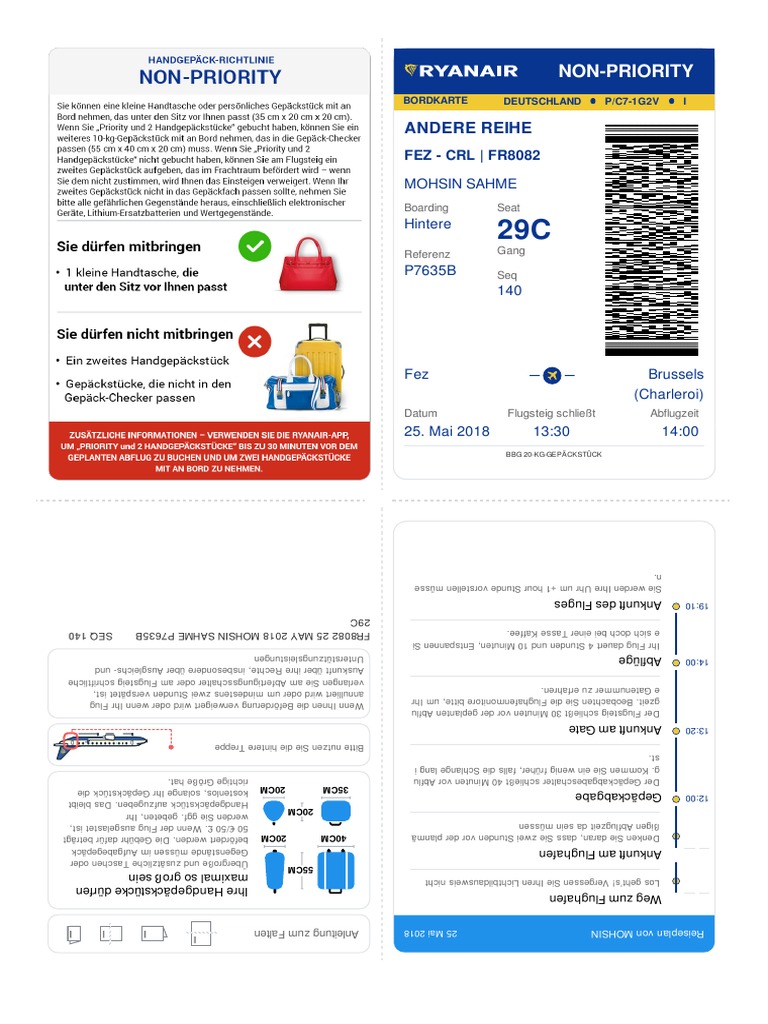 Boarding Pass PDF | PDF