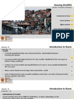 Housing (SLUMS) : ARC425: Principles of Planning