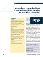 A Randomised Controlled Trial of Motivational Interviewing For Smoking Cessation