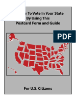 Register To Vote in Your State by Using This Postcard Form and Guide