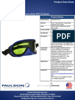 Arc Flash Protection Goggle W/ Nose Shield. ATPV 12 Calories. Product Details