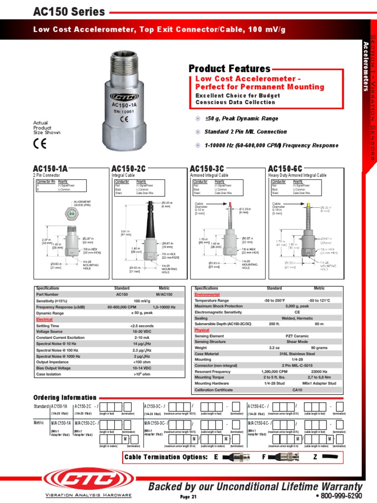 Product Features Product Features: AC150-1A AC150-2C AC150-3C AC150-6C ...