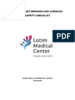 Panduan Set Marking Dan Surgical Safety Check List