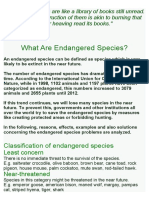 What Are Endangered Species?