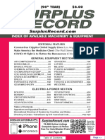 MAY 2020 Surplus Record Machinery & Equipment Directory