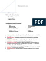 Macroeconomics Notes: Government Aims