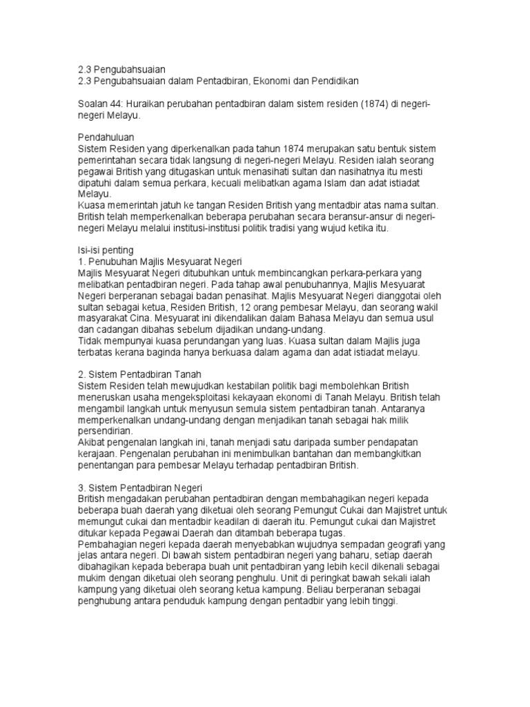 Pengubahsuaian Sej Msia Pdf