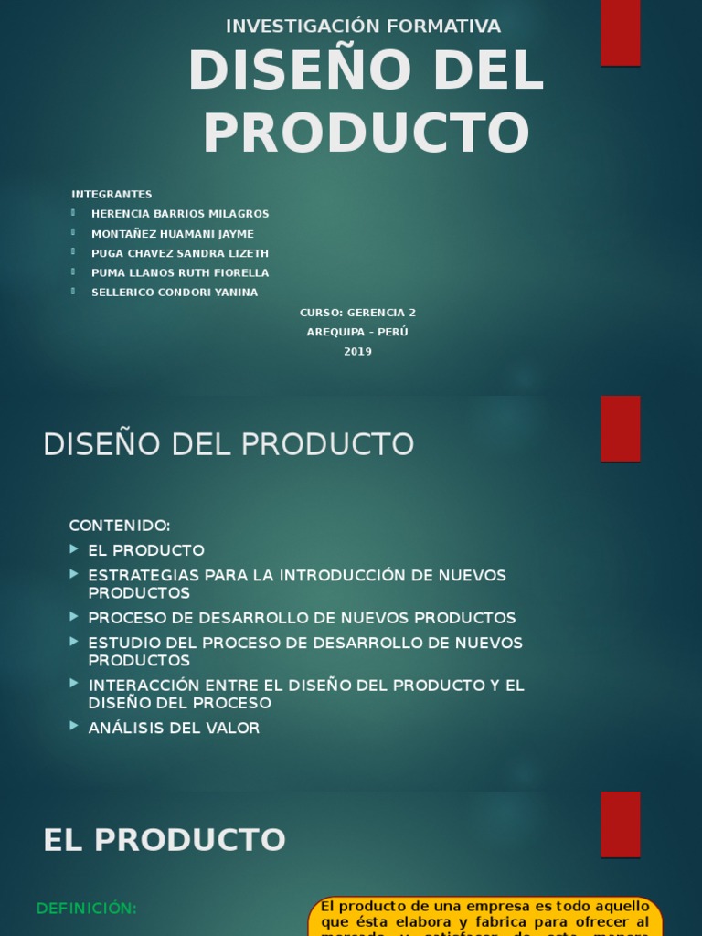 Diseño de Producto - Gerencia 2 | PDF | Producto (Negocio) | Marketing