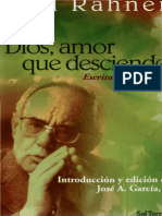 rahner, karl - dios amor que desciende