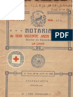 Escritura Cruz Roja 1928