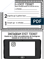 Super Coleccion de Exit Ticket Orientacion Andujar PDF