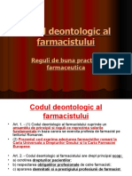 8.codul Deontologic Al Farmacistului CURS VII