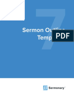 7 Sermon Outline Templates