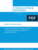 Conflict Resolution & Strategies