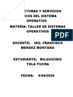 Cuestionario Estructura y Servicios Básicos Del Sistema Operativo.