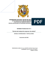 Cálculo Del Trabajo Del Compresor de Embolo