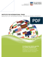 Master of International Trade and Development Program Brochure