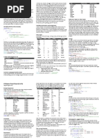 C# Basics Cheat Sheet (1 of 4)