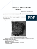 Hallazgos epigráficos en Pollentia: dos nuevos fragmentos