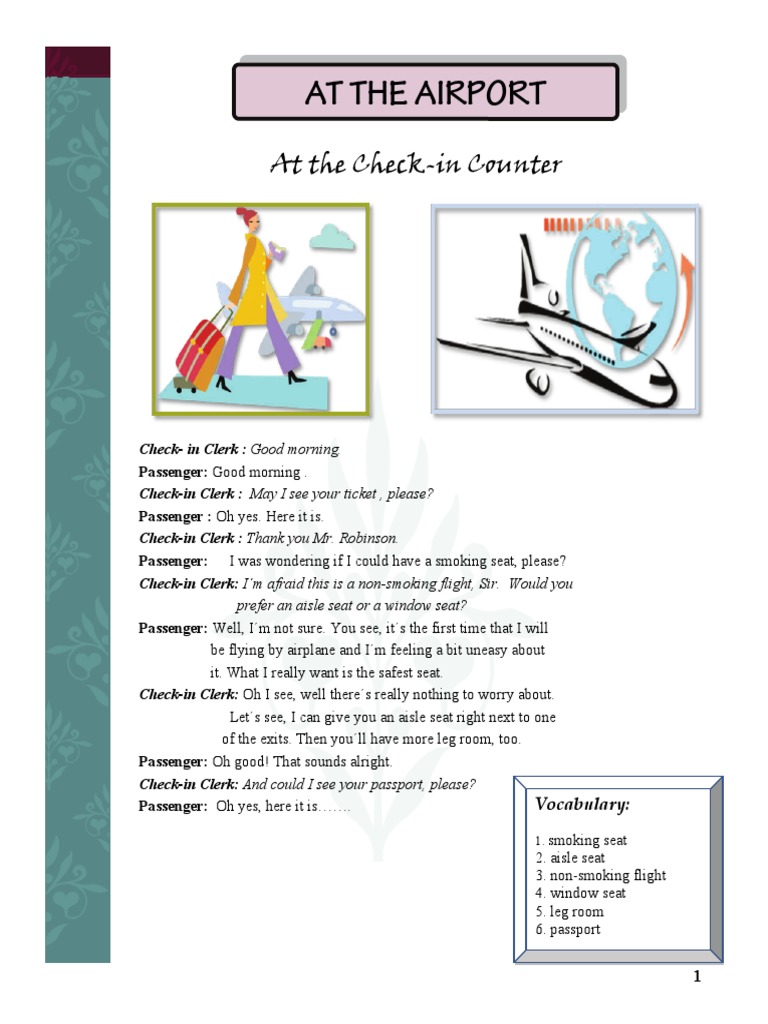 at The Check-In Counter | PDF | Aviation | Transport