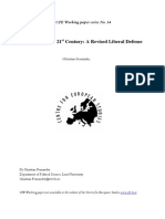 Toleration in The 21 Century: A Revised Liberal Defense: CFE Working Paper Series No. 34